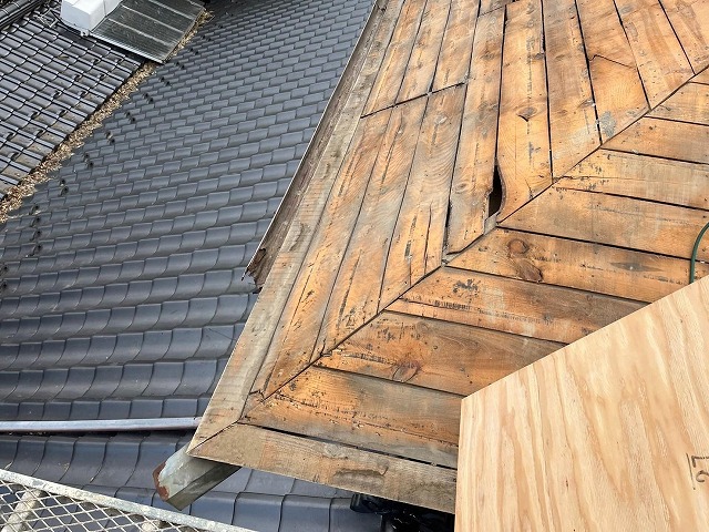 韮崎市　葺き替え工事